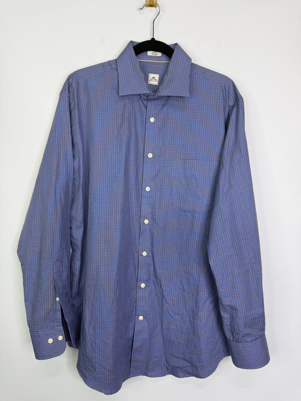 Peter Millar Plaid Button Up Shirt Size Large - Picture 1 of 3